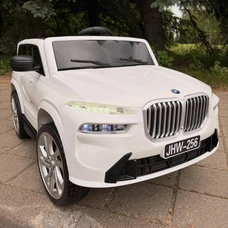 Детский электромобиль M 6366EBLR-1 белый BMW с мягким сиденьем