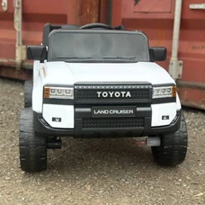 Детский электромобиль джип 2155FDEBLR-1(24V) белый Toyota фото 14