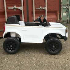 Детский электромобиль джип 2155FDEBLR-1(24V) белый Toyota фото 37