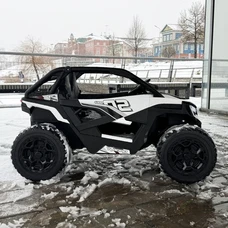 Двухместный детский электромобиль M 6075(2)EBLR-1(24V) белый с четырьмя моторами фото 71