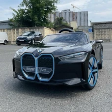 Детский электромобиль JE1009EBLR-2(4WD) черный BMW с четырьмя моторами фото 63