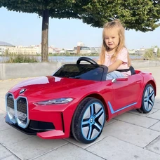 Детский электромобиль JE1009EBLR-3(4WD) красный BMW с четырьмя моторами фото 14
