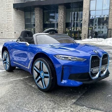 Детский электромобиль JE1009EBLR-4(4WD) синий BMW с четырьмя моторами
