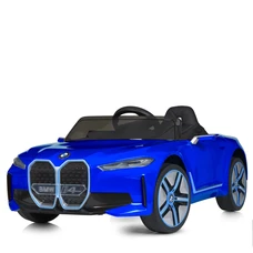 Детский электромобиль JE1009EBLR-4(4WD) синий BMW с четырьмя моторами фото 18