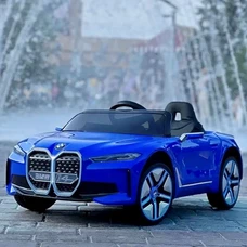 Детский электромобиль JE1009EBLR-4(4WD) синий BMW с четырьмя моторами фото 54