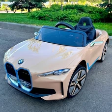 Детский электромобиль JE1009EBLR-13(4WD) бежевый BMW с четырьмя моторами