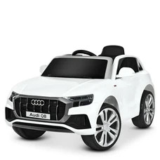 Детский электромобиль JJ2066EBLR-1 белый Audi с мягким сиденьем фото 15