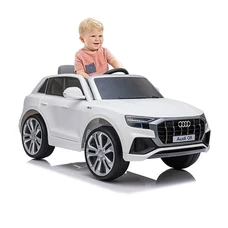Детский электромобиль JJ2066EBLR-1 белый Audi с мягким сиденьем фото 22