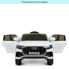 Детский электромобиль JJ2066EBLR-1 белый Audi с мягким сиденьем фото 28