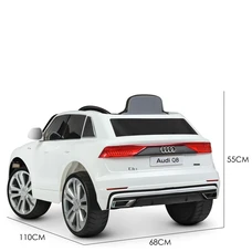 Детский электромобиль JJ2066EBLR-1 белый Audi с мягким сиденьем фото 20