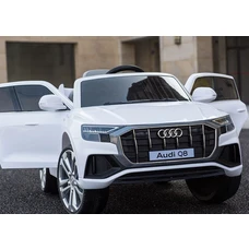 Детский электромобиль JJ2066EBLR-1 белый Audi с мягким сиденьем фото 63