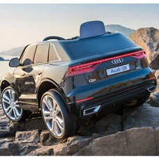 Детский электромобиль JJ2066EBLR-2 черный Audi с мягким сиденьем фото 14