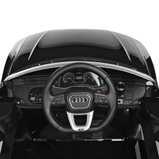 Детский электромобиль JJ2066EBLR-2 черный Audi с мягким сиденьем фото 53
