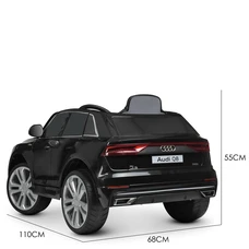 Детский электромобиль JJ2066EBLR-2 черный Audi с мягким сиденьем фото 32