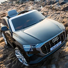 Детский электромобиль JJ2066EBLR-2 черный Audi с мягким сиденьем фото 54