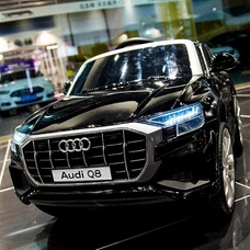 Детский электромобиль JJ2066EBLR-2 черный Audi с мягким сиденьем фото 71