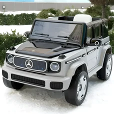 Детский электромобиль JJ2088EBLR-1-2(4WD) бело-черный Mercedes с четырьмя моторами фото 14