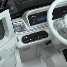 Детский электромобиль JJ2088EBLR-1-2(4WD) бело-черный Mercedes с четырьмя моторами фото 11