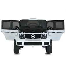 Детский электромобиль JJ2088EBLR-1-2(4WD) бело-черный Mercedes с четырьмя моторами фото 15