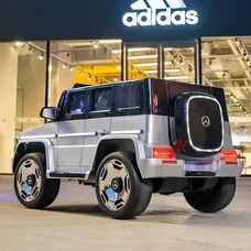 Детский электромобиль JJ2088EBLR-1-2(4WD) бело-черный Mercedes с четырьмя моторами фото 37