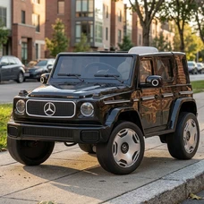 Детский электромобиль JJ2088EBLR-2(4WD) черный Mercedes с четырьмя моторами
