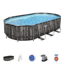 Каркасный бассейн Bestway 5611R размеры 610 х 366 х 122 см с фильтр-насосом фото 92