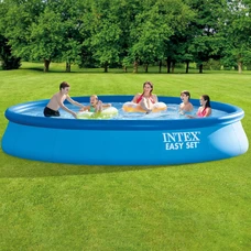 Надувной бассейн Intex 28158 размеры 457 х 84 с фильтр-насосом фото 14