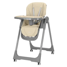 Стульчик для кормления Carrello Junior CRL-1412 Beige бежевый с колесиками