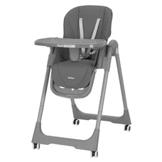 Стульчик для кормления Carrello Junior CRL-1412 Dark Grey темно-серый с колесиками