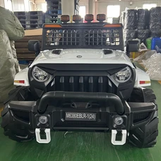 Двухместный детский электромобиль джип M 6380EBLR-1(24V) белый фото 14