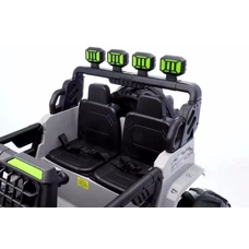 Двухместный детский электромобиль джип M 6380EBLR-11(24V) серый фото 11