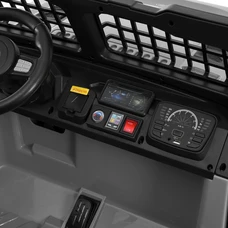 Двухместный детский электромобиль джип M 6380EBLR-11(24V) серый фото 20