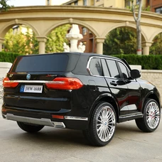 Двухместный детский электромобиль M 6364EBLRS-2 черный BMW в автопокраске фото 14