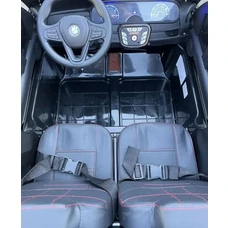 Двухместный детский электромобиль M 6364EBLRS-2 черный BMW в автопокраске фото 31