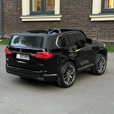 Двухместный детский электромобиль M 6364EBLRS-2 черный BMW в автопокраске фото 15