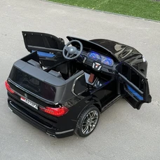 Двухместный детский электромобиль M 6364EBLRS-2 черный BMW в автопокраске фото 22