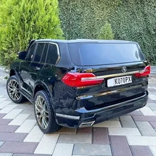 Двухместный детский электромобиль M 6364EBLRS-2 черный BMW в автопокраске фото 63