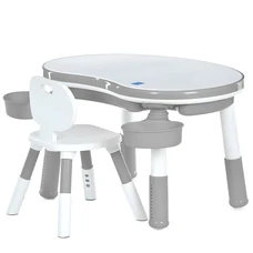 Столик - конструктор Bambi M 6177-11 серый столик Монтессори фото 14