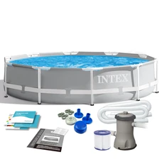 Каркасный бассейн Intex 26702 размеры 305 х 76 см с картриджным фильтр-насосом фото 21