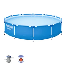 Каркасный бассейн Bestway 56681 размеры 366 х 76 см с фильтр-насосом фото 37