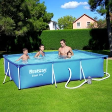 Каркасный бассейн Bestway 56411 размеры 300 х 201 х 66 см с фильтр-насосом