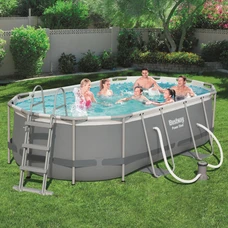 Каркасный бассейн Bestway 56620 размеры 424 х 250 х 100 см с фильтр-насосом