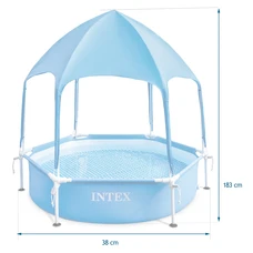 Каркасный бассейн Intex 28209 размеры 183 х 38 см с навесом фото 54