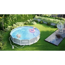 Каркасный бассейн Intex 26724 размеры 457 х 107 см с фильтр-насосом фото 21