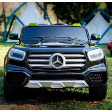 Двухместный детский электромобиль M 6379EBLRS-2 черный Mercedes автопокраска фото 14