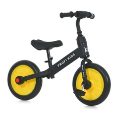 Детский велосипед - беговел Prof1 Kids 12д. MBB 1012-4, 2 в 1, черно-желтый фото 14