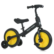 Детский велосипед - беговел Prof1 Kids 12д. MBB 1012-4, 2 в 1, черно-желтый фото 41