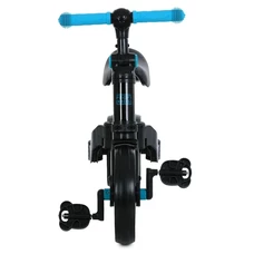 Детский велосипед - беговел Prof1 Kids 10/8д. MBB 1008 blue green, черно-голубой, 3 в 1 фото 41