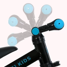 Детский велосипед - беговел Prof1 Kids 10/8д. MBB 1008 blue green, черно-голубой, 3 в 1 фото 71