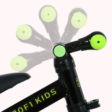 Детский велосипед - беговел Prof1 Kids 10/8д. MBB 1008 lime green, черно-лаймовый, 3 в 1 фото 71